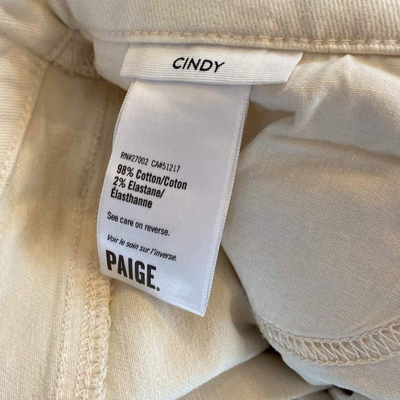 Paige off-white denim from evereve, worn 1 time - Picture 3 of 4